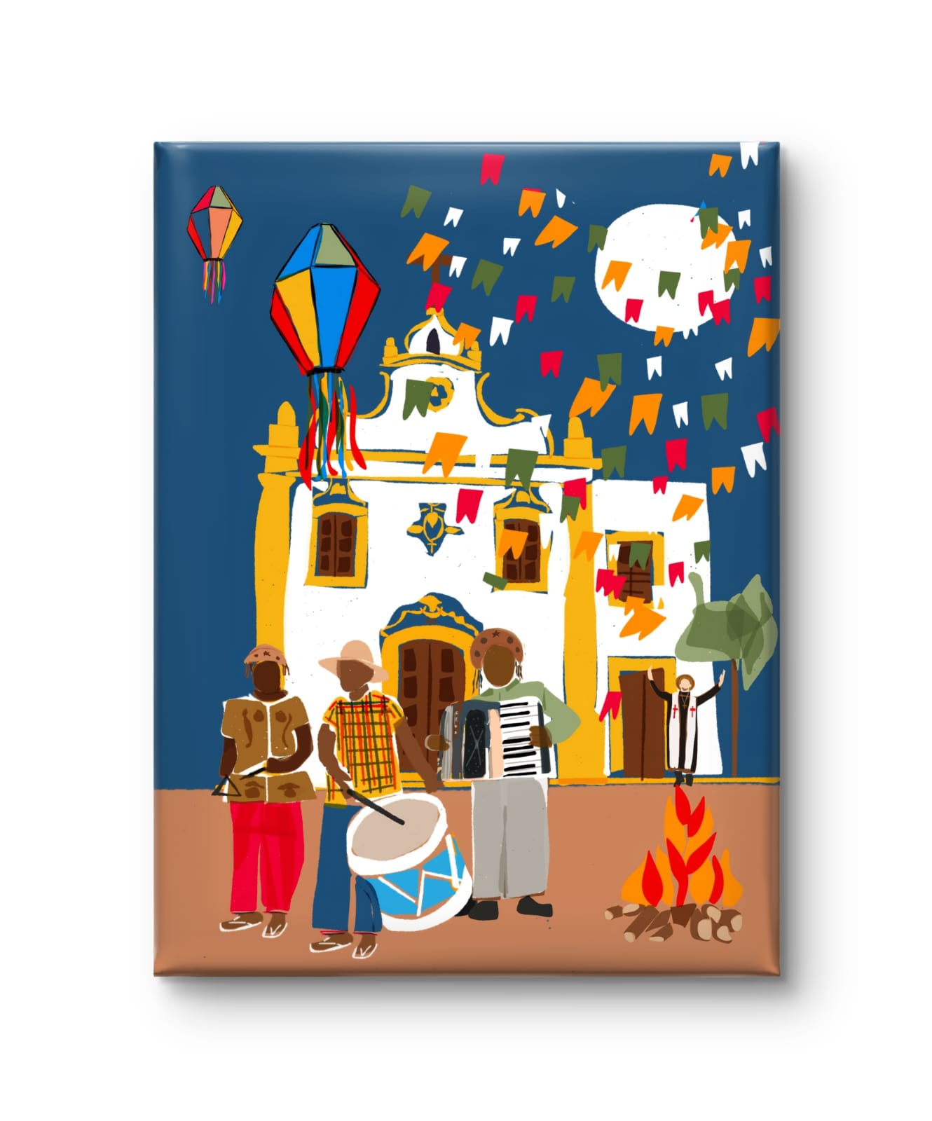 Gravura Forró na Igreja