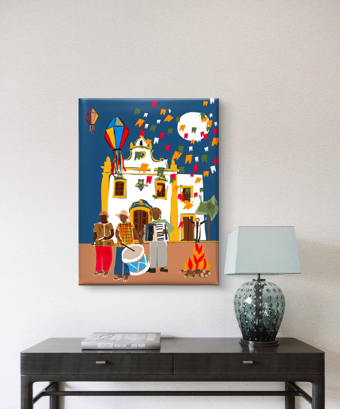 Gravura Forró na Igreja