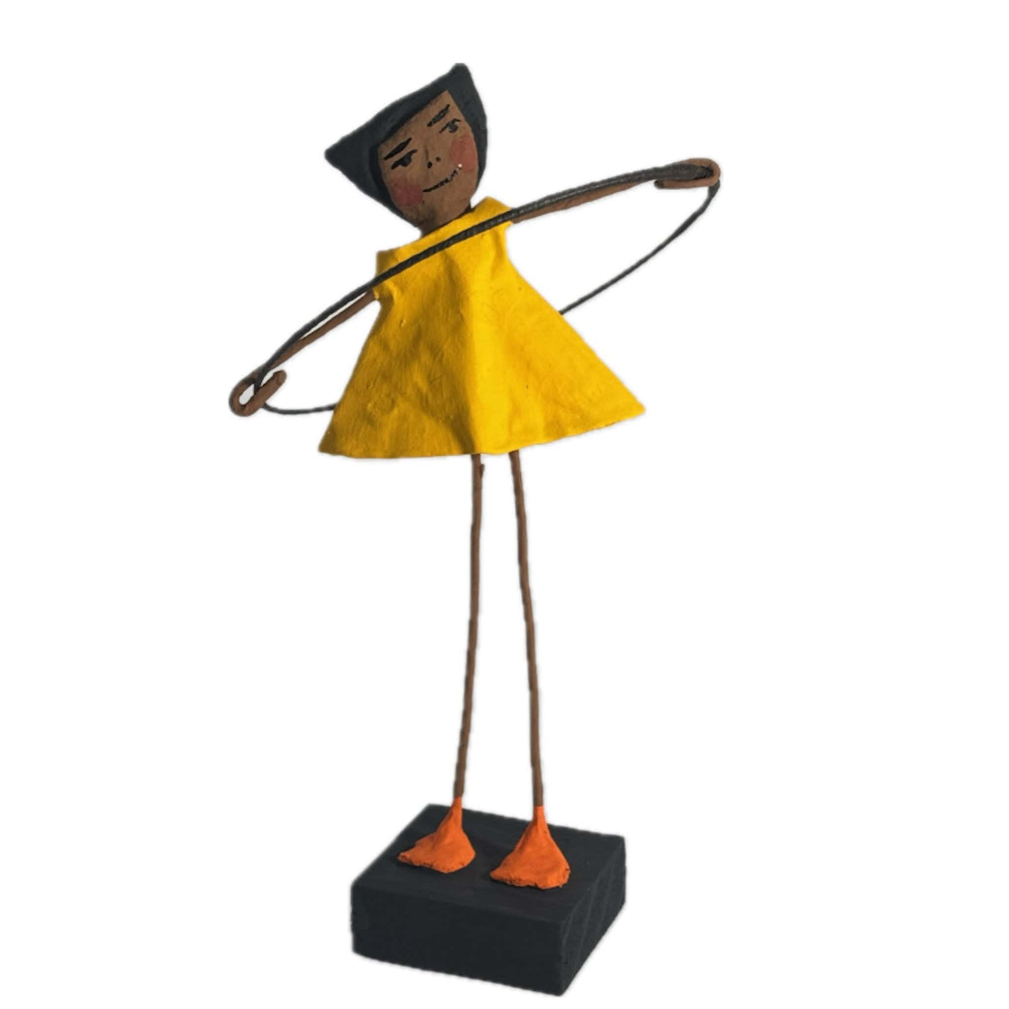 Escultura Brincadeira Infantil Bambolê - Amarelo 02