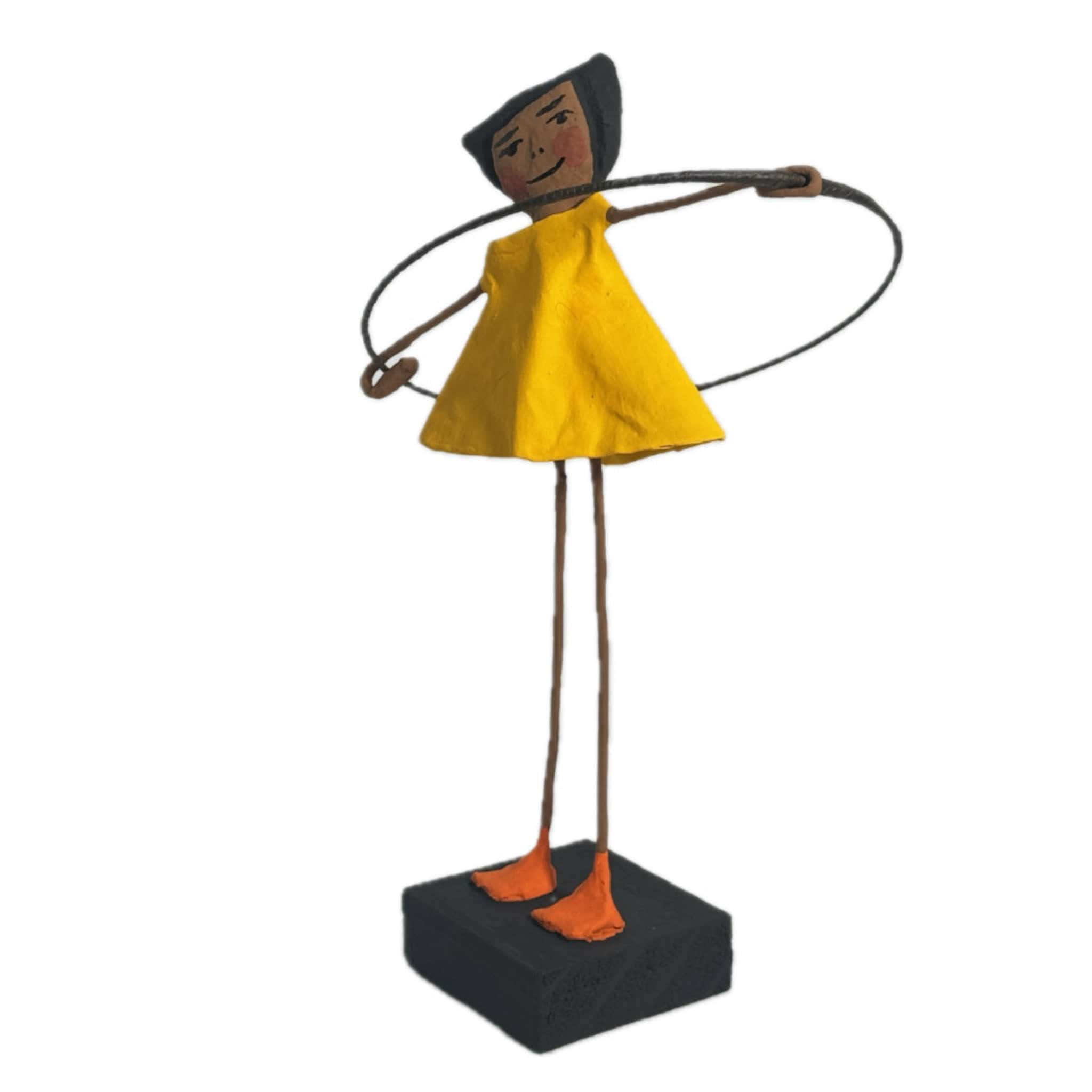 Escultura Brincadeira Infantil Bambolê - Amarelo 02