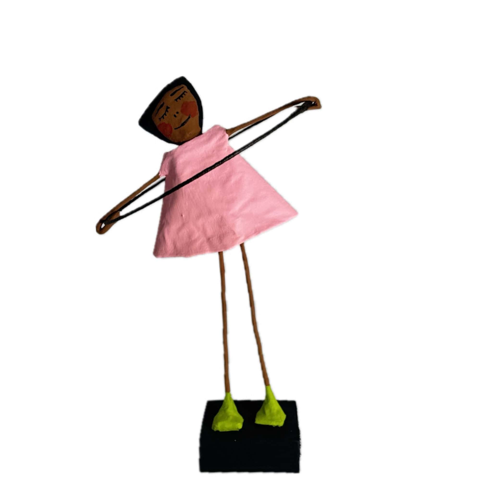 Escultura Brincadeira Infantil Bambolê- Rosa 15