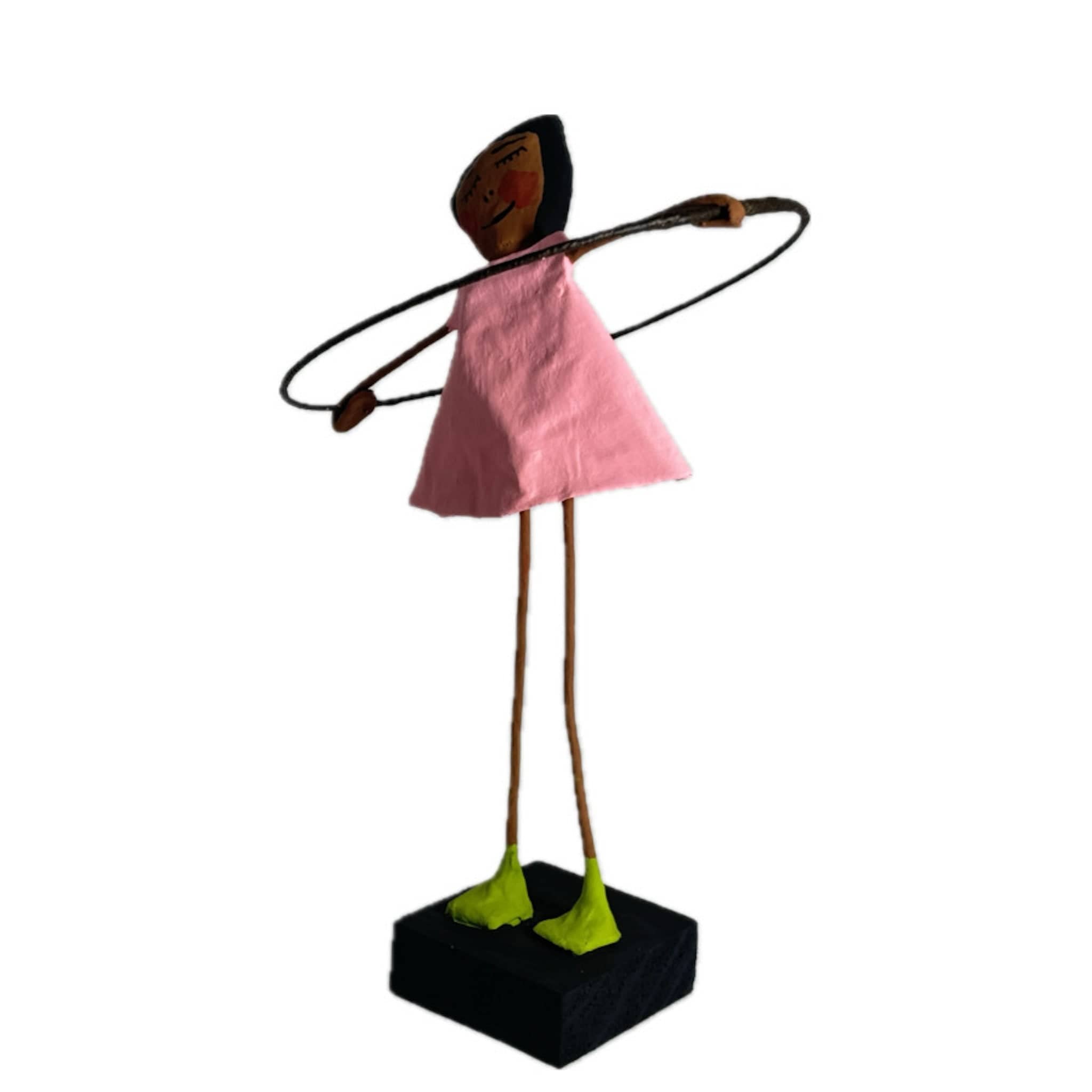 Escultura Brincadeira Infantil Bambolê- Rosa 15
