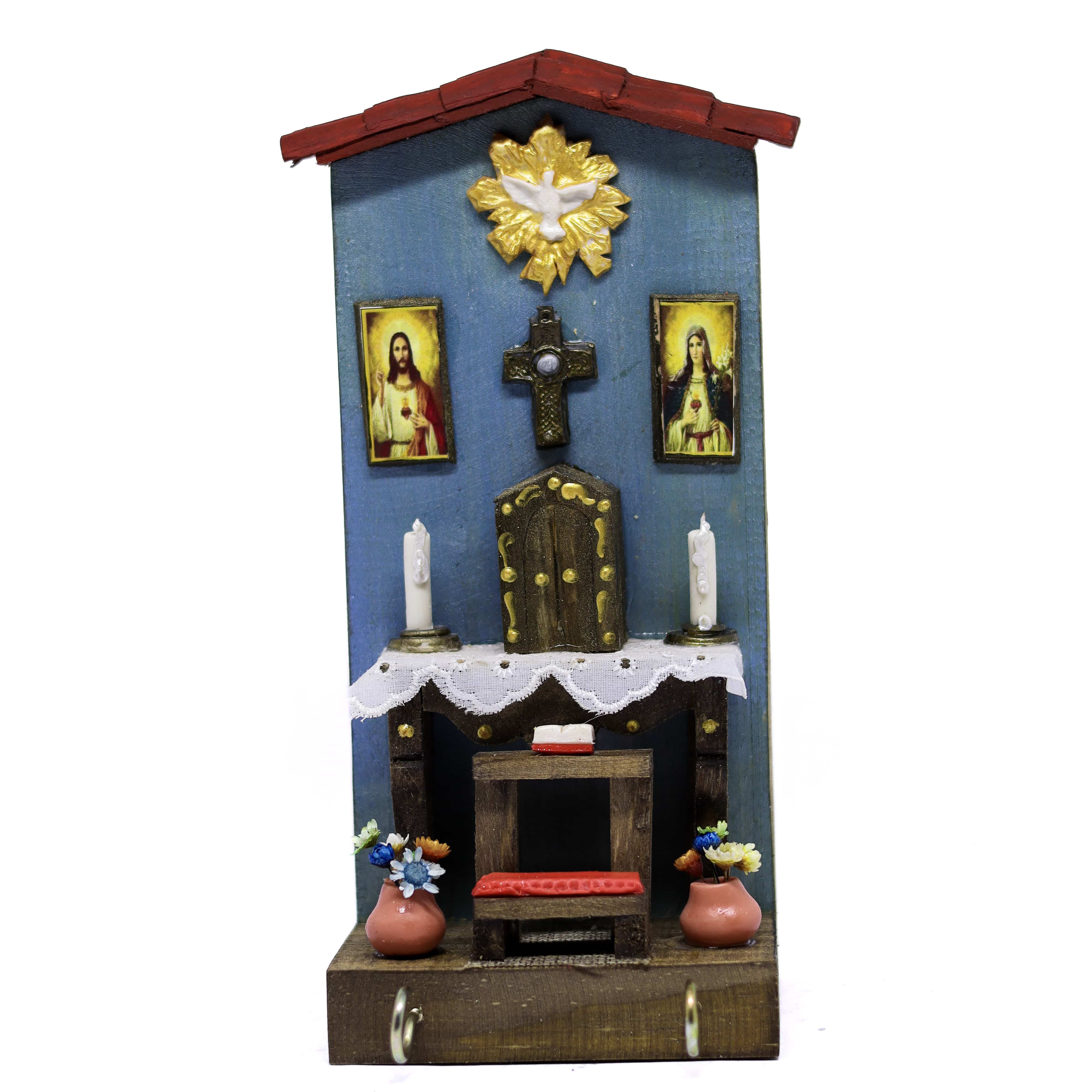 Quadro Cenas do Interior em Madeira Porta Chaves 43