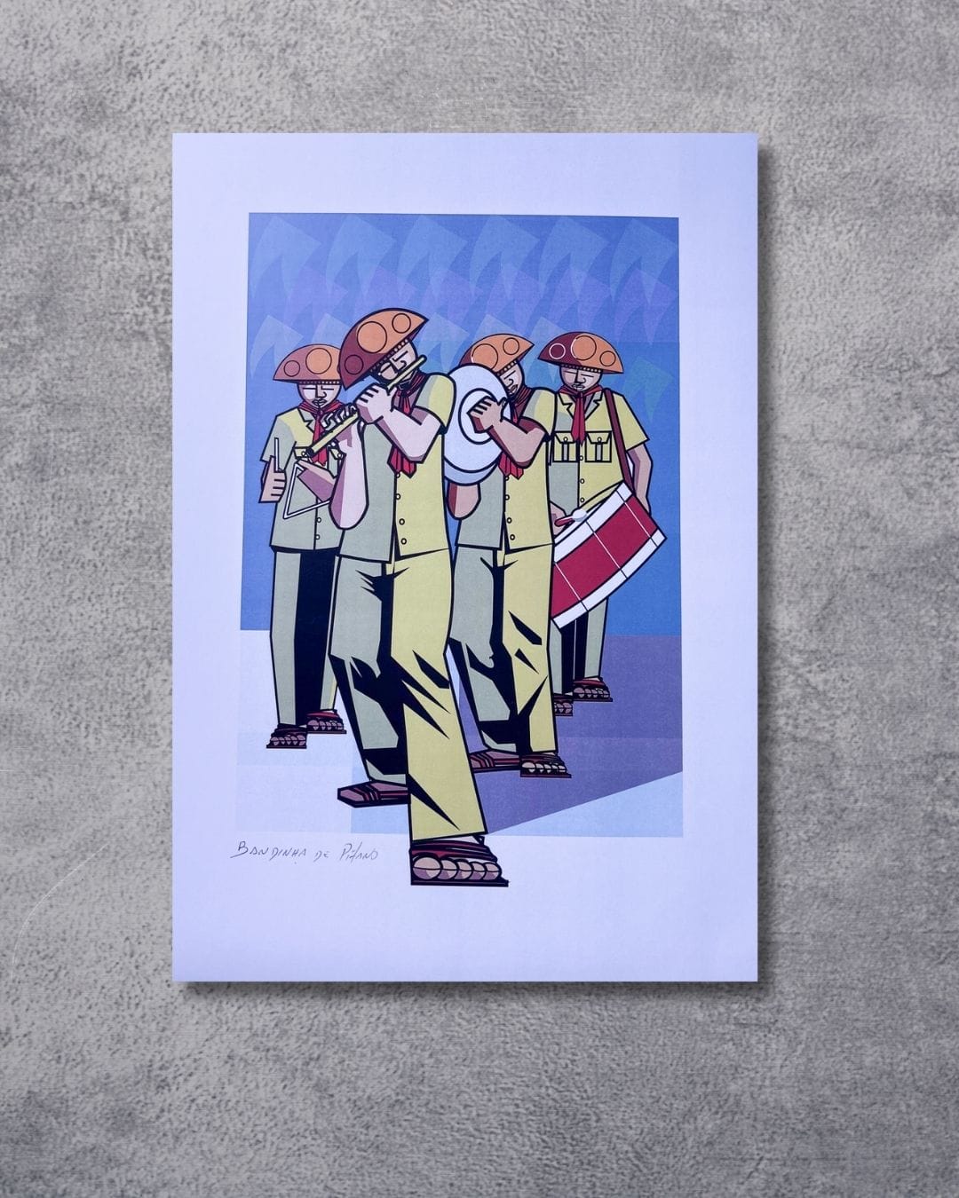 Gravura Bandinha de Pífano - 25,5 x 18 cm