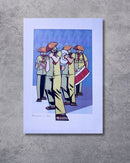 Gravura Bandinha de Pífano - 25,5 x 18 cm