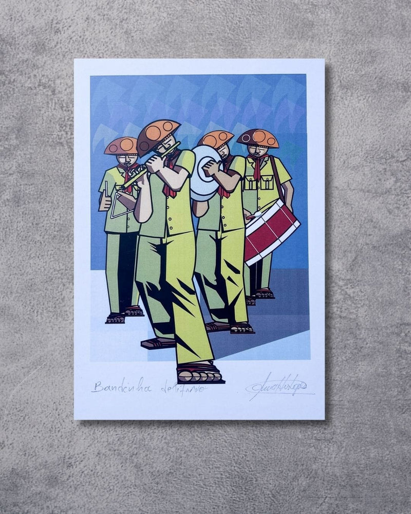 Gravura Bandinha de Pífano - 42 x 30 cm