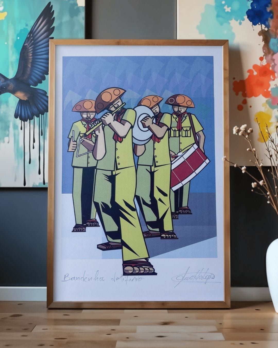 Gravura Bandinha de Pífano - 42 x 30 cm