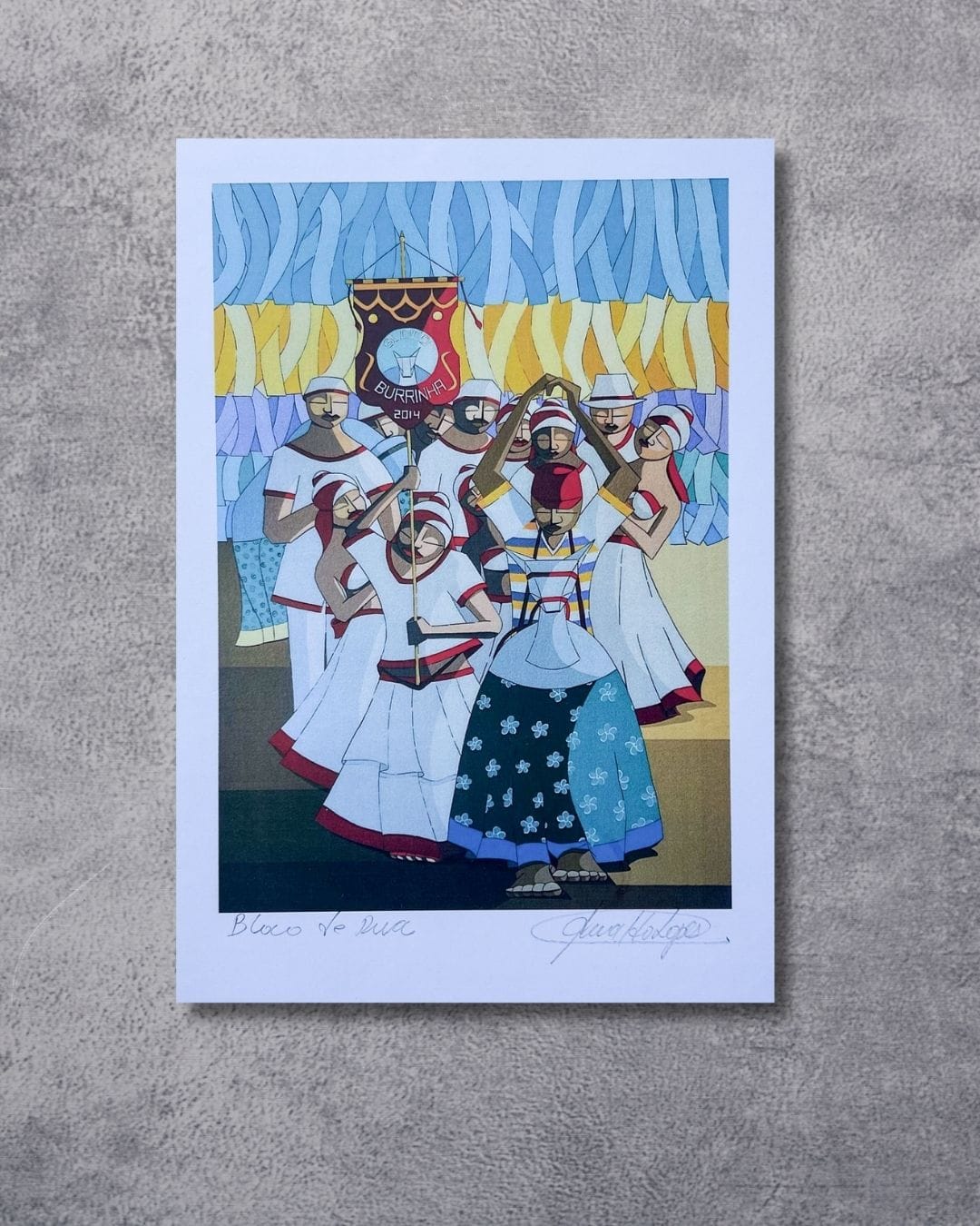 Gravura Bloco de Rua - 25,5 x 18 cm