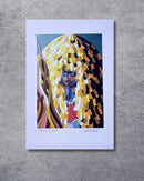 Gravura Caboclo de Lança Amarelo - 25,5 x 18 cm