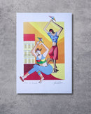 Gravura Casal de Passistas - 42 x 30 cm