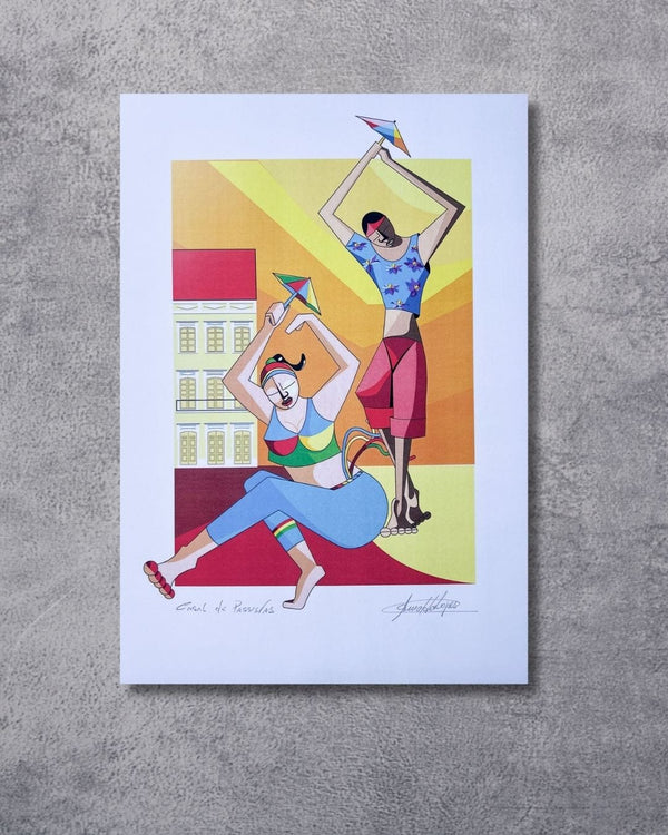 Gravura Casal de Passistas - 42 x 30 cm