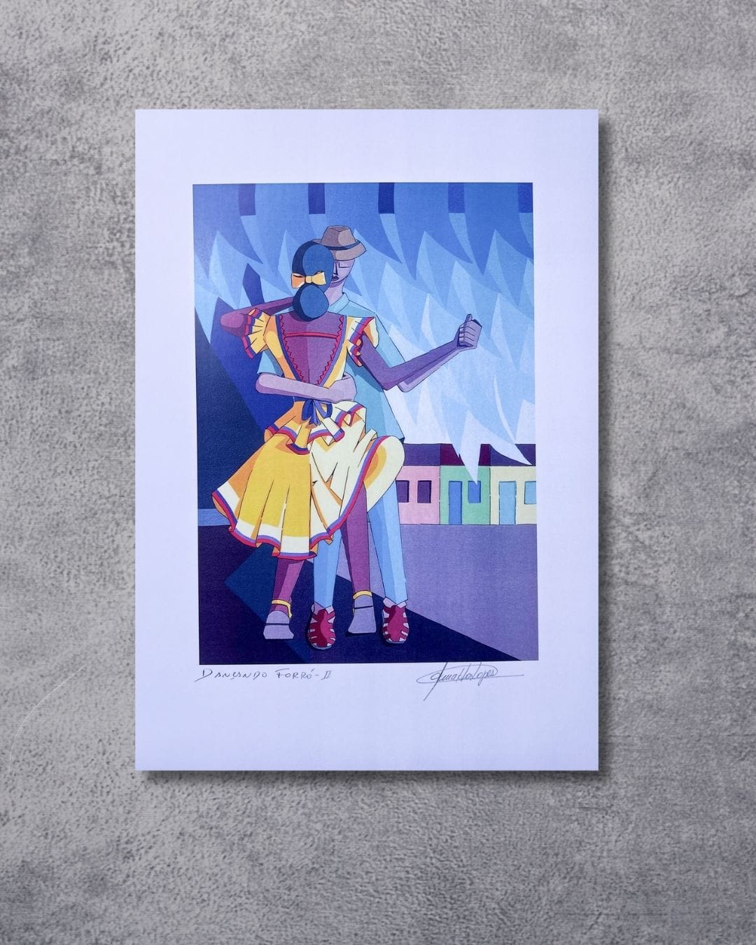 Gravura Dançando Forró 2 - 42 x 30 cm