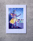 Gravura Dançando Forró 2 - 42 x 30 cm