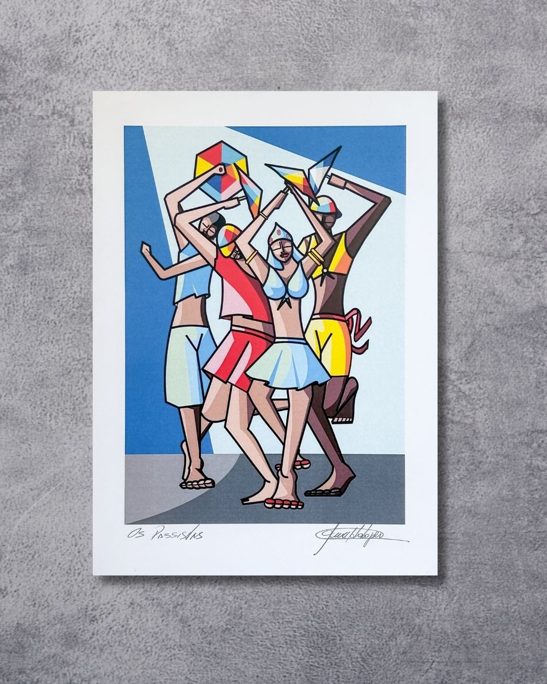 Gravura Os Passistas - 25,5 x 18 cm