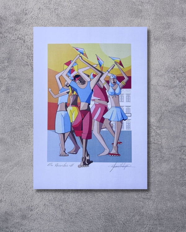 Gravura Os Passistas 3 - 42 x 30 cm