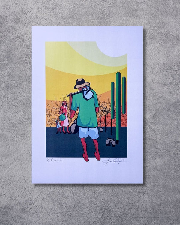 Gravura Retirantes - 42 x 30 cm