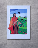 Gravura São Francisco - 25,5 x 18 cm