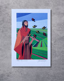 Gravura São Francisco- 42 x 30 cm