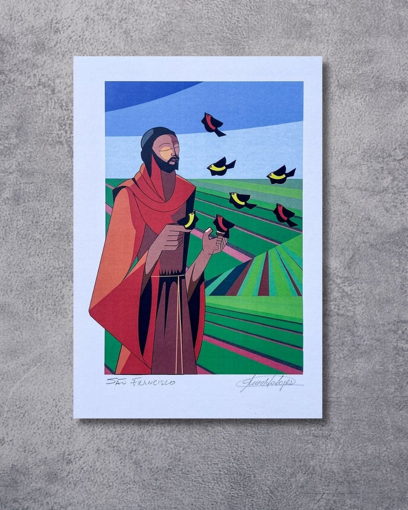 Gravura São Francisco- 42 x 30 cm