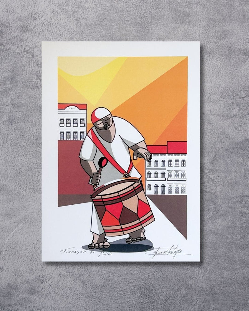 Gravura Tocador de Alfaia - 25,5 x 18 cm