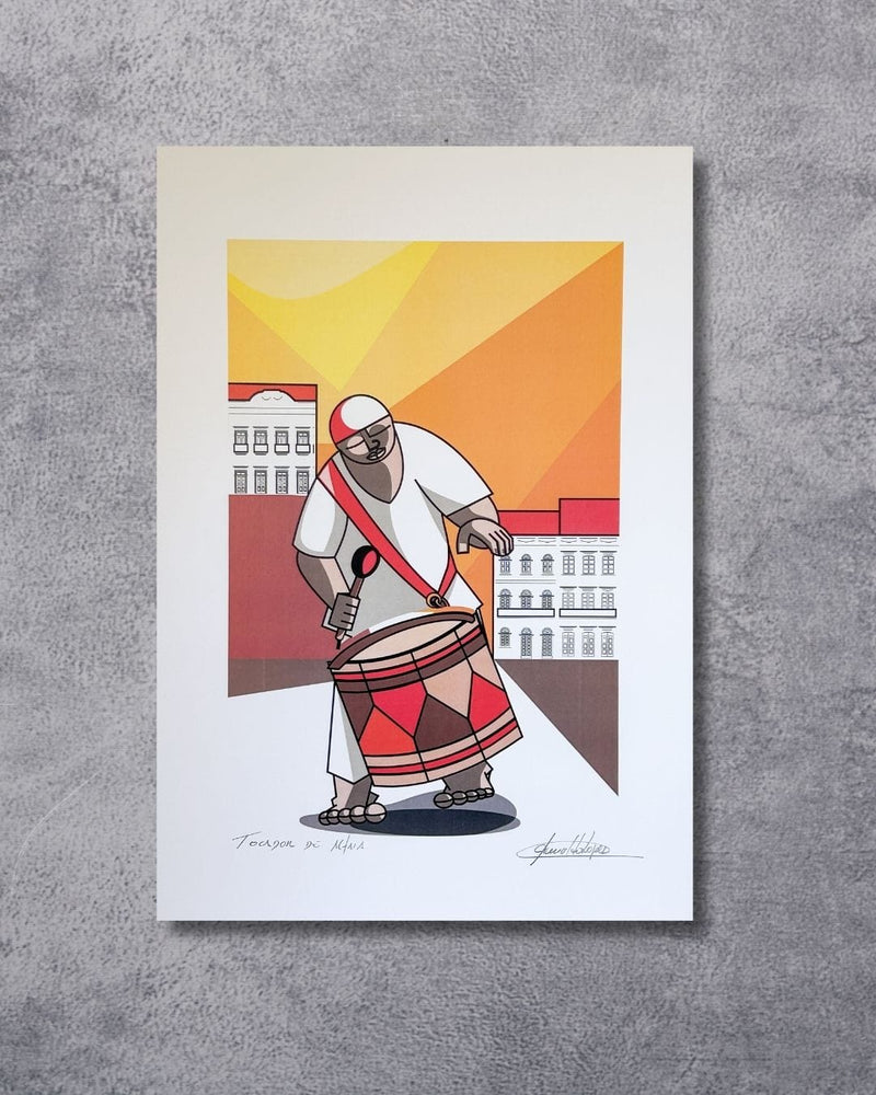 Gravura Tocador de Alfaia - 42 x 30 cm