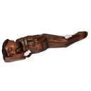 Escultura São Francisco Deitado em Madeira M