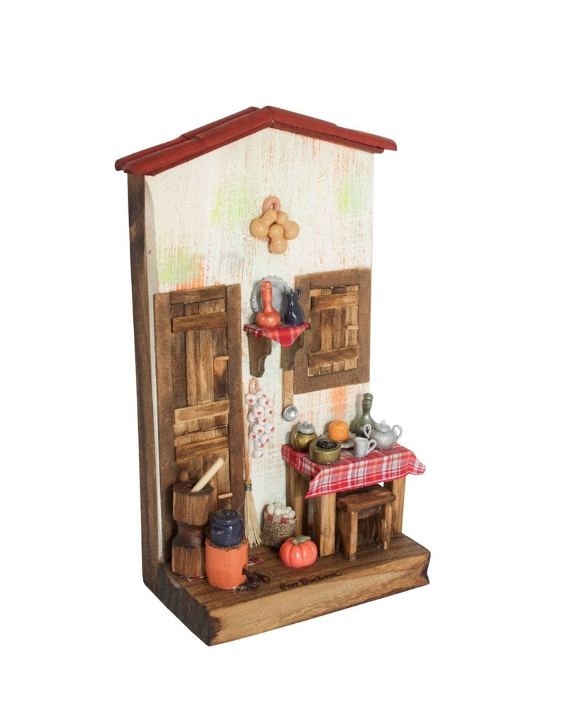 Quadro Cenas do Interior de Madeira