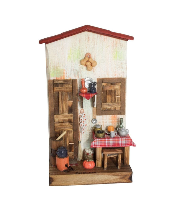 Quadro Cenas do Interior de Madeira