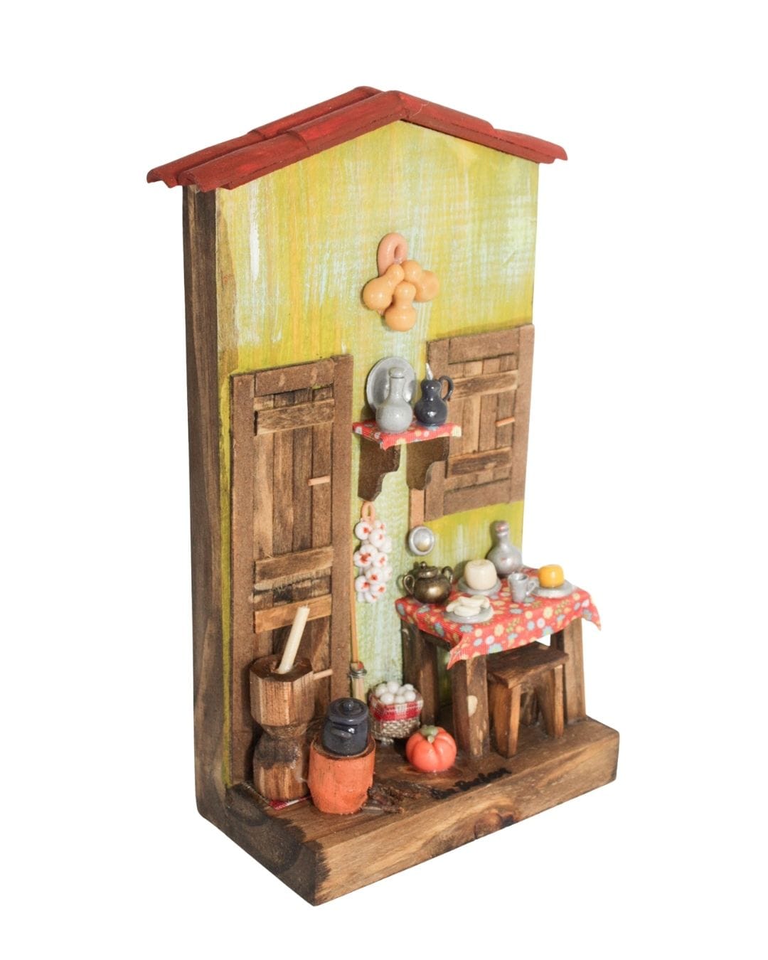 Quadro Cenas do Interior de Madeira