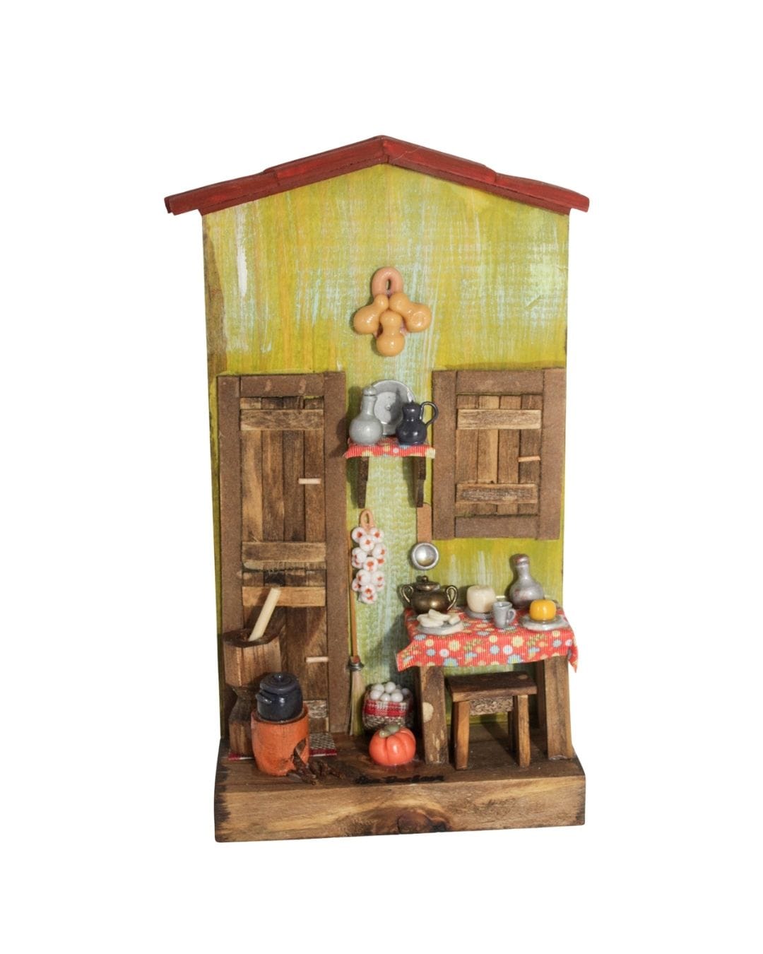 Quadro Cenas do Interior de Madeira