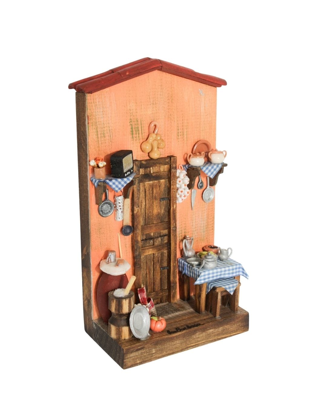 Quadro Cenas do Interior de Madeira