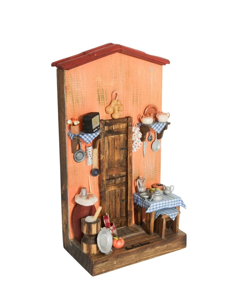 Quadro Cenas do Interior de Madeira