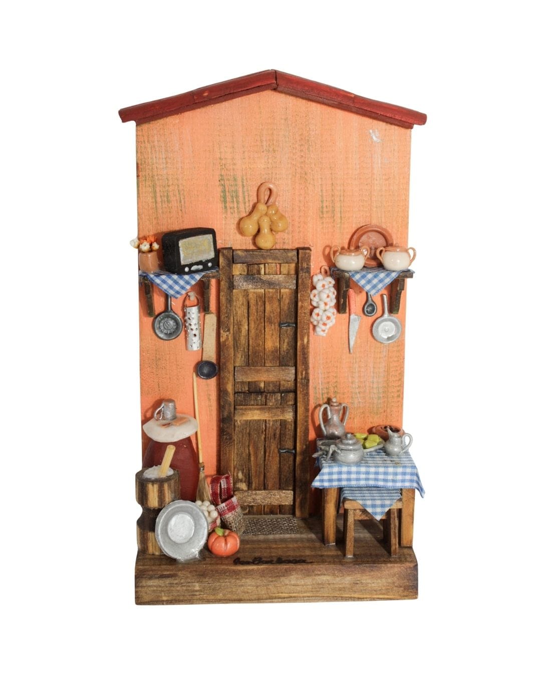 Quadro Cenas do Interior de Madeira