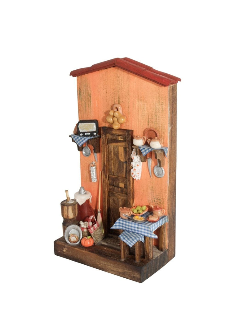 Quadro Cenas do Interior de Madeira