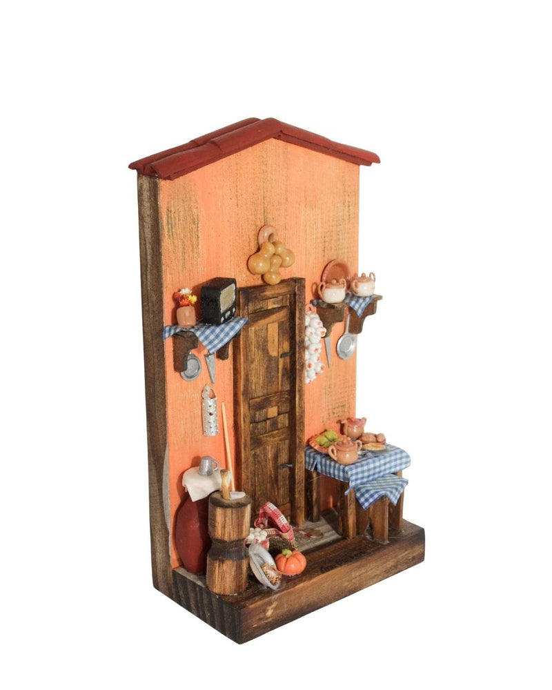 Quadro Cenas do Interior de Madeira