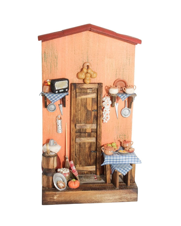 Quadro Cenas do Interior de Madeira