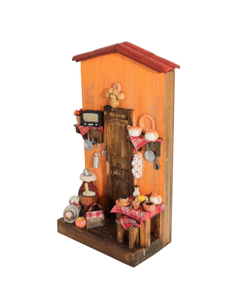 Quadro Cenas do Interior de Madeira