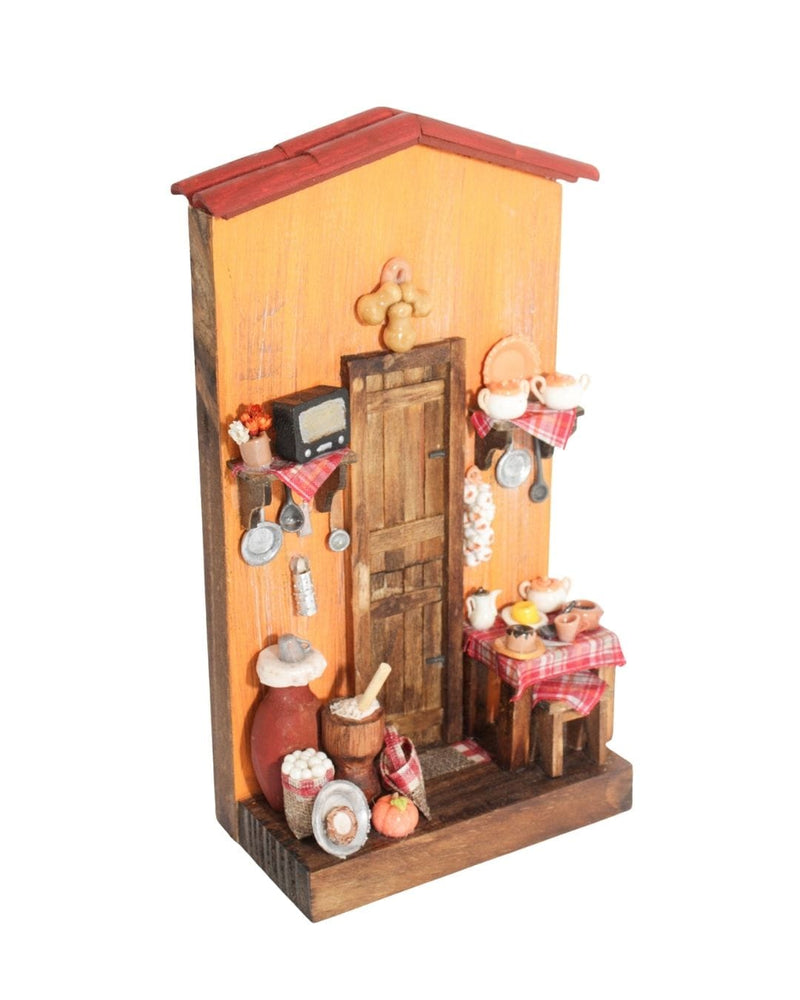 Quadro Cenas do Interior de Madeira