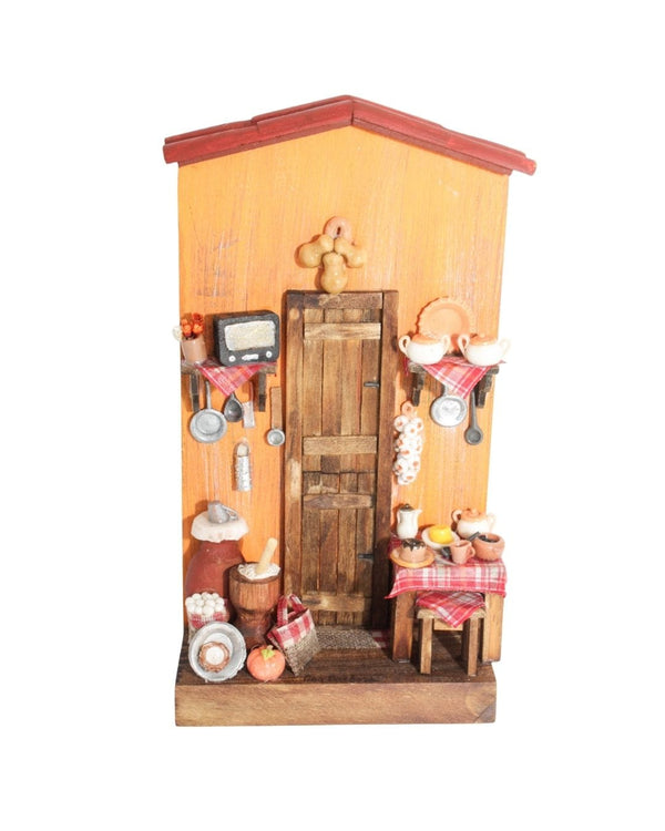 Quadro Cenas do Interior de Madeira