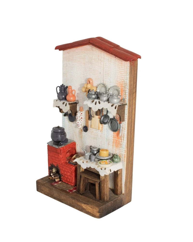 Quadro Cenas do Interior de Madeira