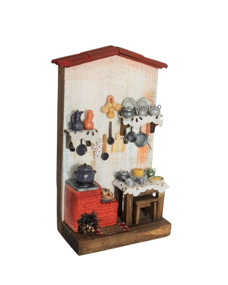 Quadro Cenas do Interior de Madeira