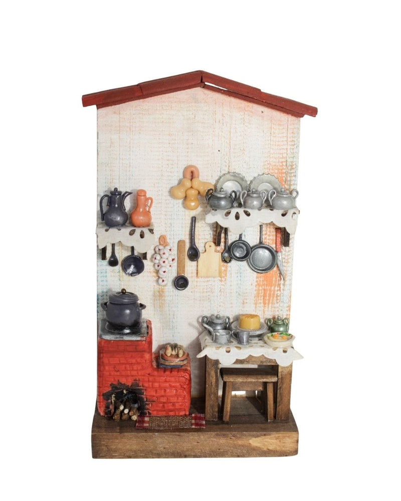 Quadro Cenas do Interior de Madeira