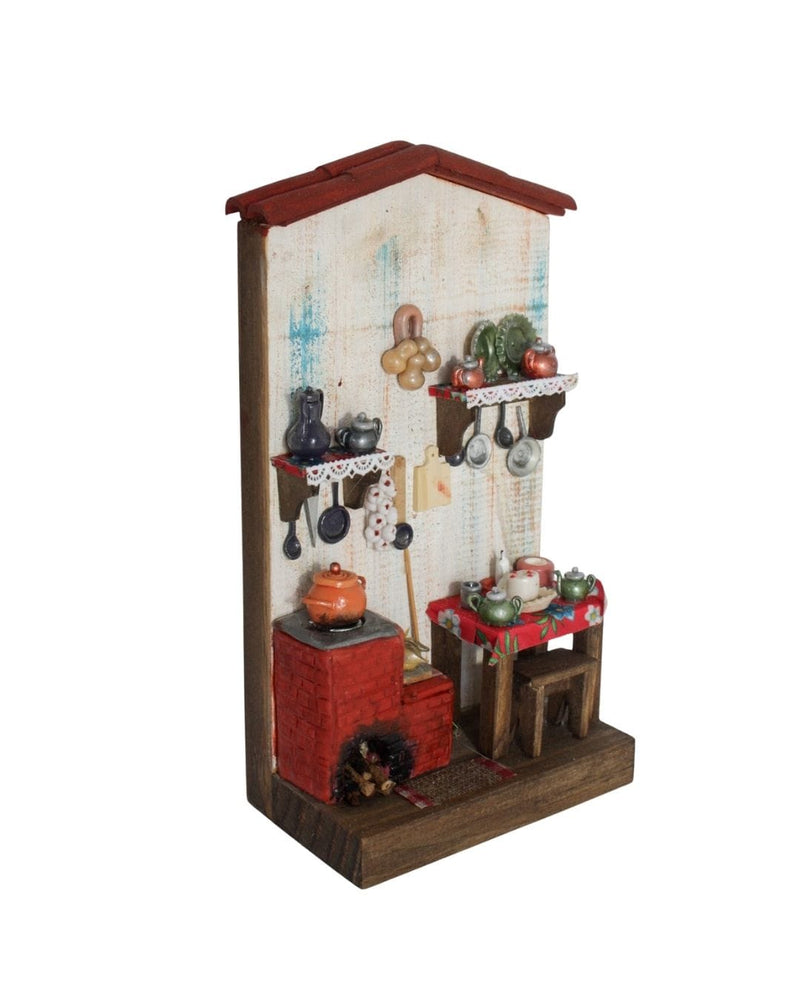 Quadro Cenas do Interior de Madeira