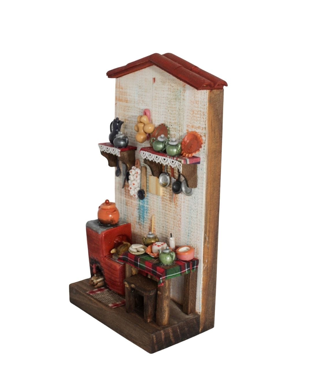 Quadro Cenas do Interior de Madeira