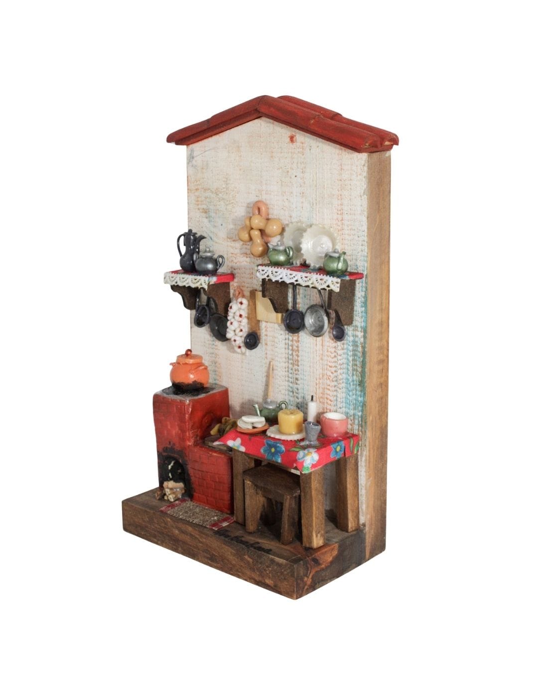 Quadro Cenas do Interior de Madeira