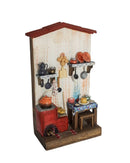 Quadro Cenas do Interior de Madeira