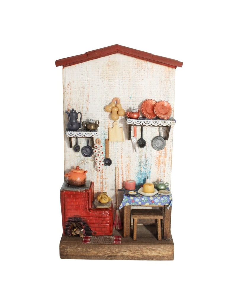 Quadro Cenas do Interior de Madeira