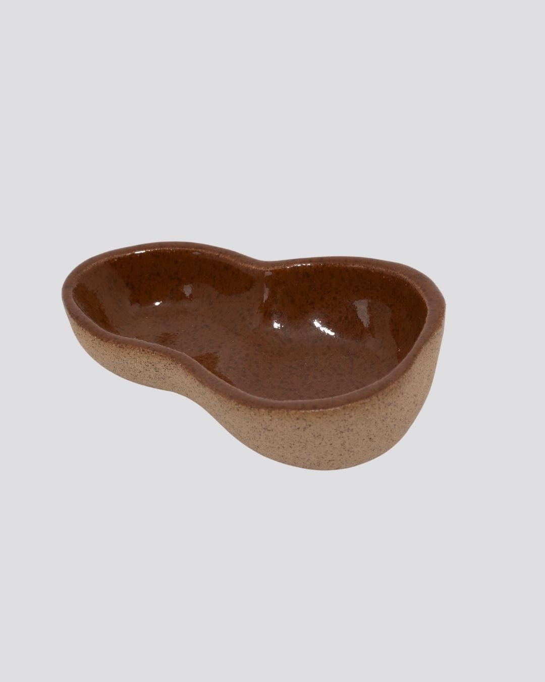 Petisqueira  em Cerâmica P Marrom