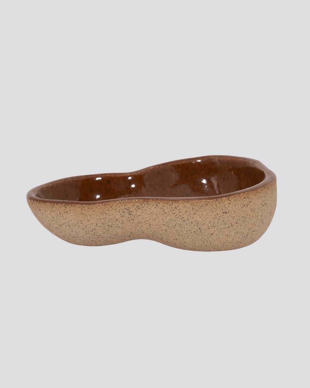 Petisqueira  em Cerâmica P Marrom