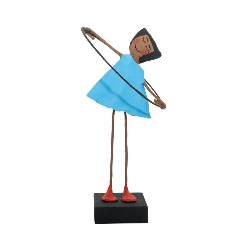 Escultura Brincadeira Infantil Bambolê - Azul